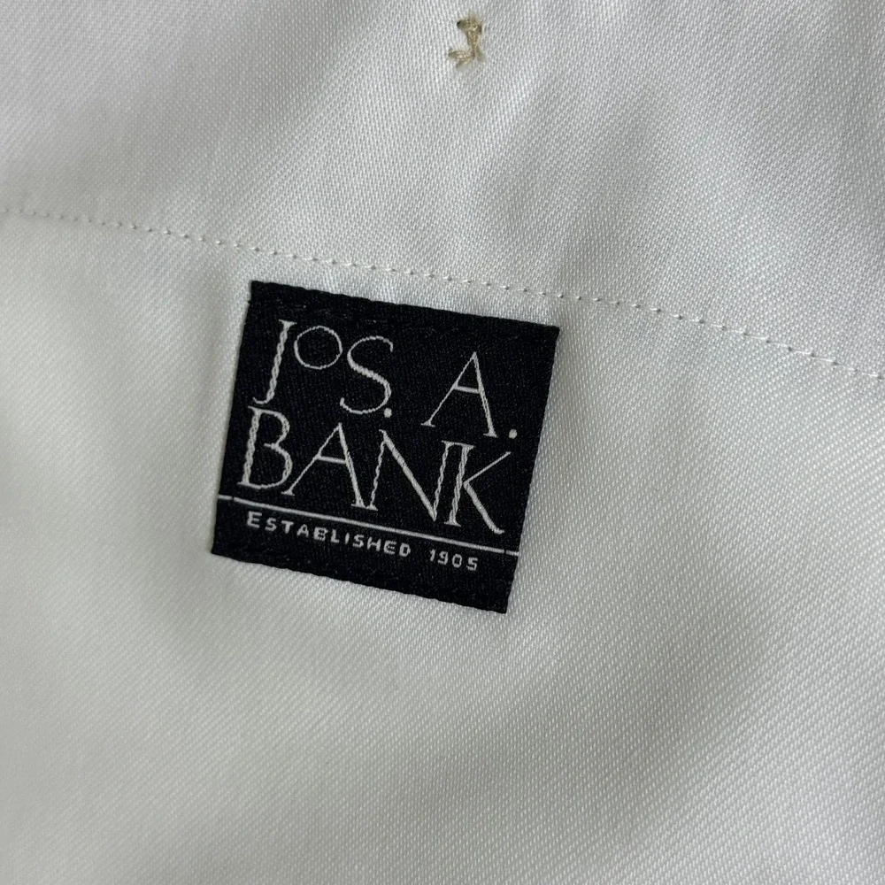 Jos. A. Bank Mens 36x32‎ Khaki Pleated Chino Pants Tan Cotton Cuffed Trousers